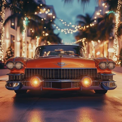 Retro Cadillac in Miami