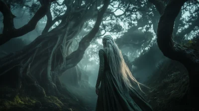 Elven Guardian in the Mist