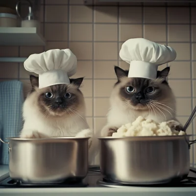 Cats in Chef Hats