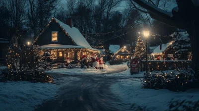 Christmas Village in New England