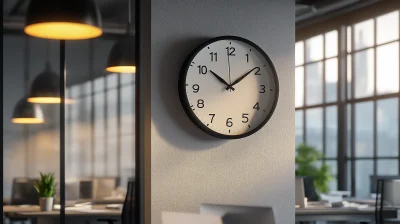 Modern Wall Clock in Office