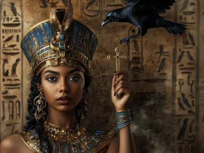 Egyptian Queen with Ankh