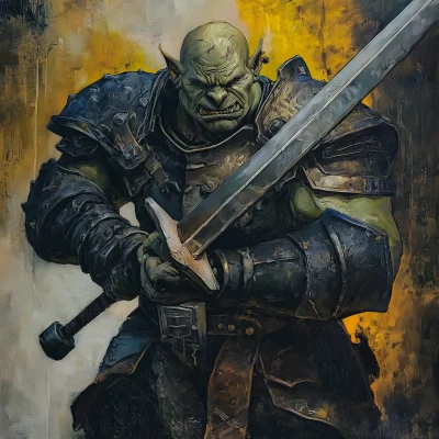 Orc Warrior in Heavy Armor