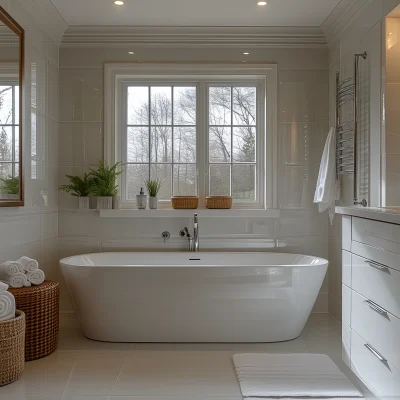 Modern White Bathroom