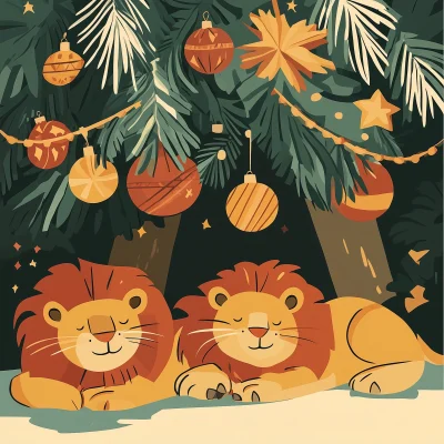 Christmas Lions