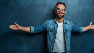 Happy Fashionable Man Portrait