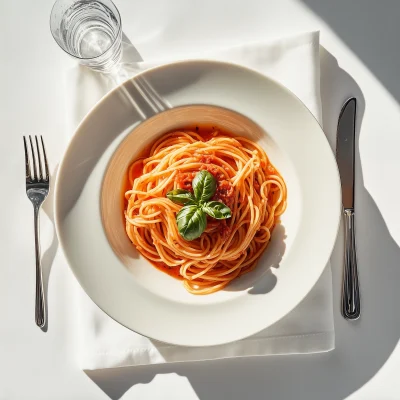 Elegant Italian Breakfast Setting