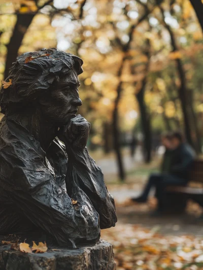 Autumn Park in Warsaw