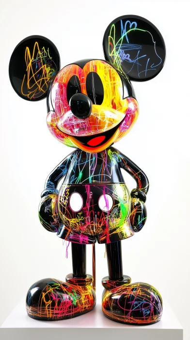 Mickey Mouse Black Statue