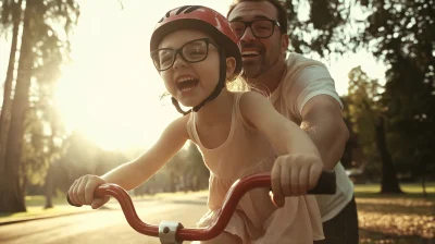 Father and Child Learning Together