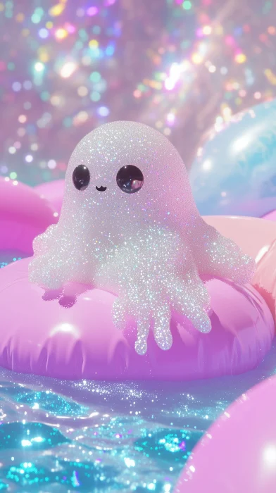 Magical Ghost in Pastel Pool