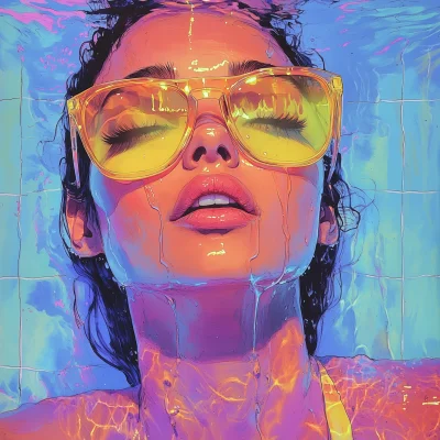 Neon Pool Vibes