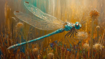 Delicate Dragonfly in Bloom