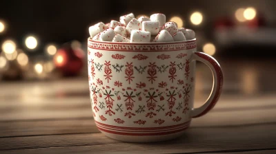 Holiday Mug with Cocoa