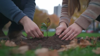 Couple Planting a Tree