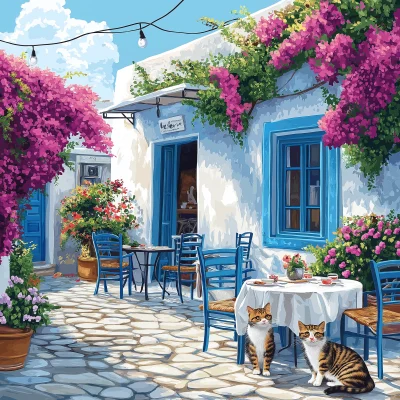 Cats at the Cafe