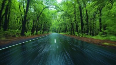 Tranquil Forest Road