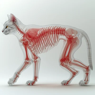 Cat Anatomy Skeleton Diagram