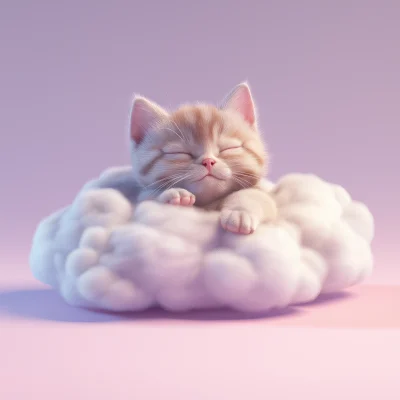 Kitten on a Cloud