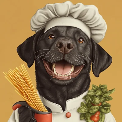 Chef Labrador Pasta Packaging