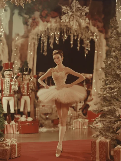 Ballet Dancer Performing the Nutcracker