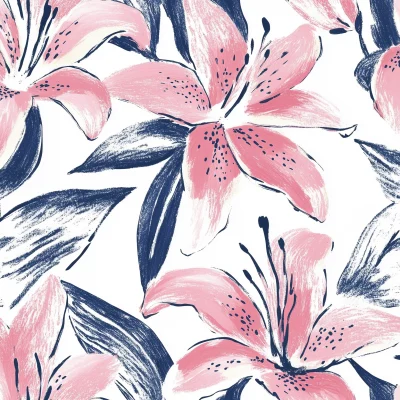 Lily Flowers Pattern