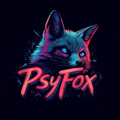 Futuristic PsyFox Logo