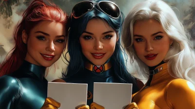 Jean Grey, Storm, and Rogue