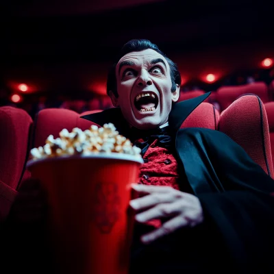 Funny Dracula at the Movies