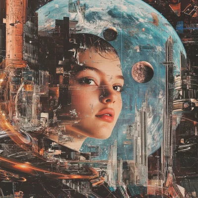 Sci-Fi Collage Art