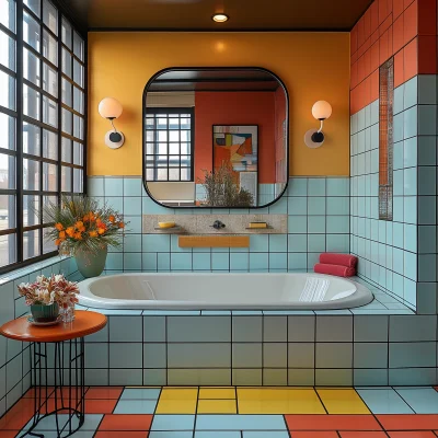 Vibrant Bathroom Design