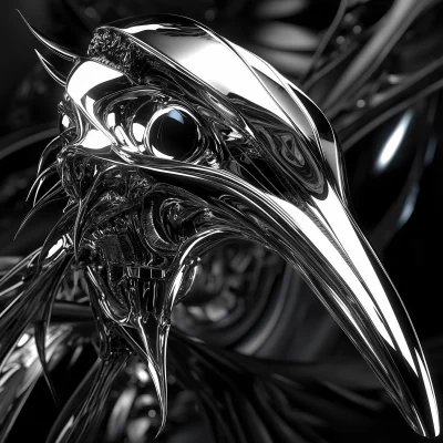 Chrome Griffin Skull