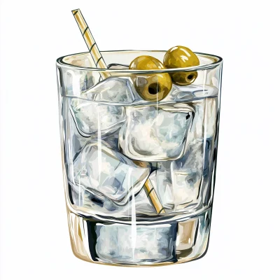 Gin and Tonic Cocktail