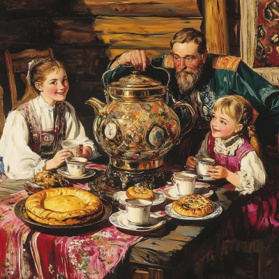 Tea Time with Merchant Family