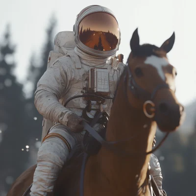 Astronaut on Horse