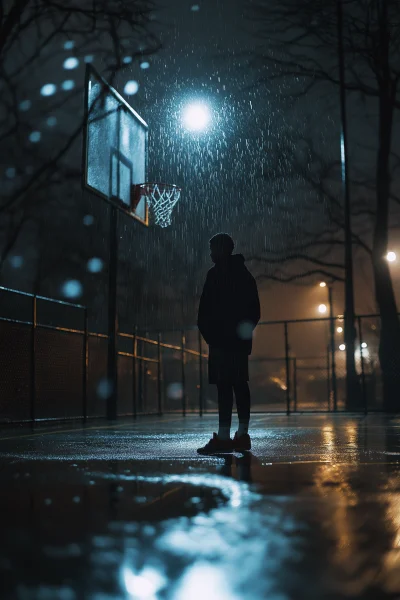 Nighttime Basketball