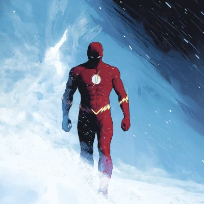 The Flash in Snow