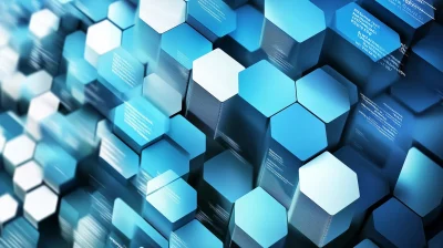 Blue Hexagon Technology Background