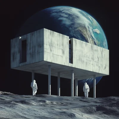 Futuristic Moon House