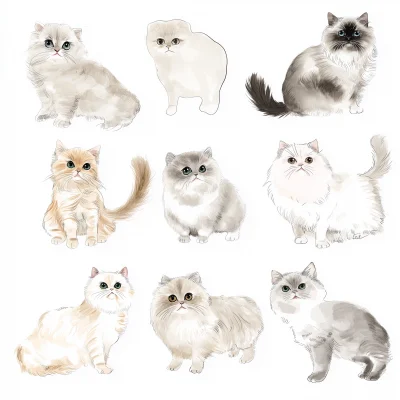 Cute Cats Clip Art