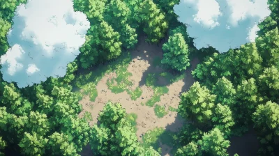 Anime Forest Clearing