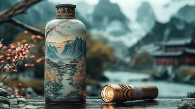 Exquisite Chinese Wine Bottle