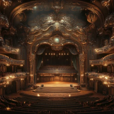 Steampunk Opera House Interior