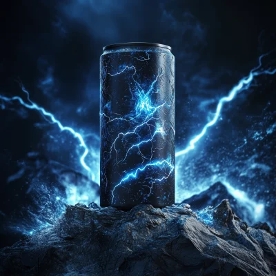 Futuristic Energy Drink Can