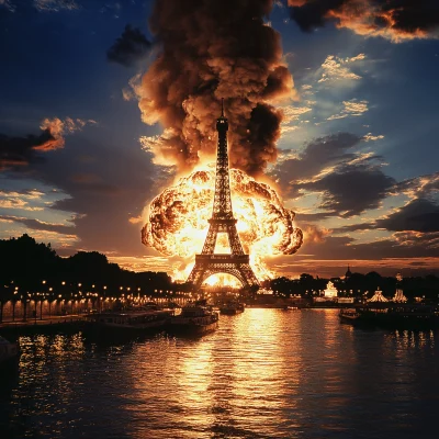 Eiffel Tower Explosion