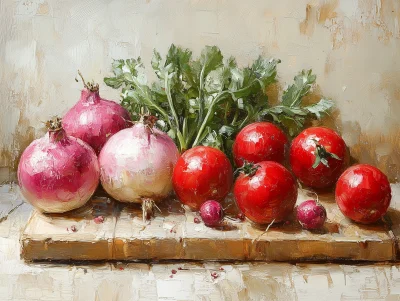 Colorful Vegetables Painting