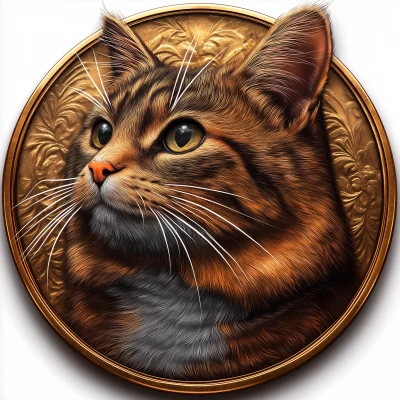 Vector Cat Coin