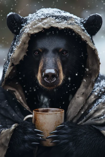 Cozy Black Bear