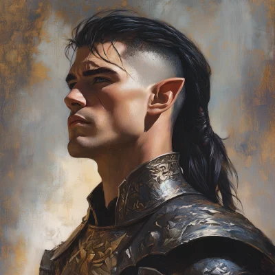 Elven Paladin Portrait