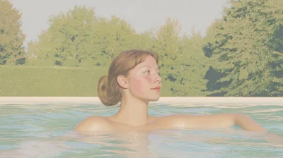 Cute Girl at the Pool